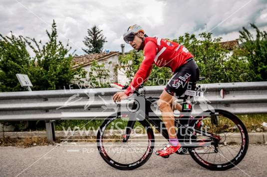 The Cyclist on the road