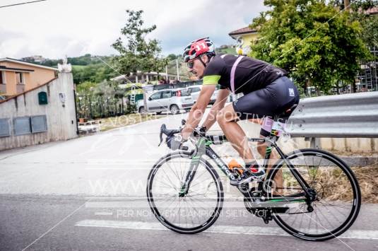 The Cyclist on the road